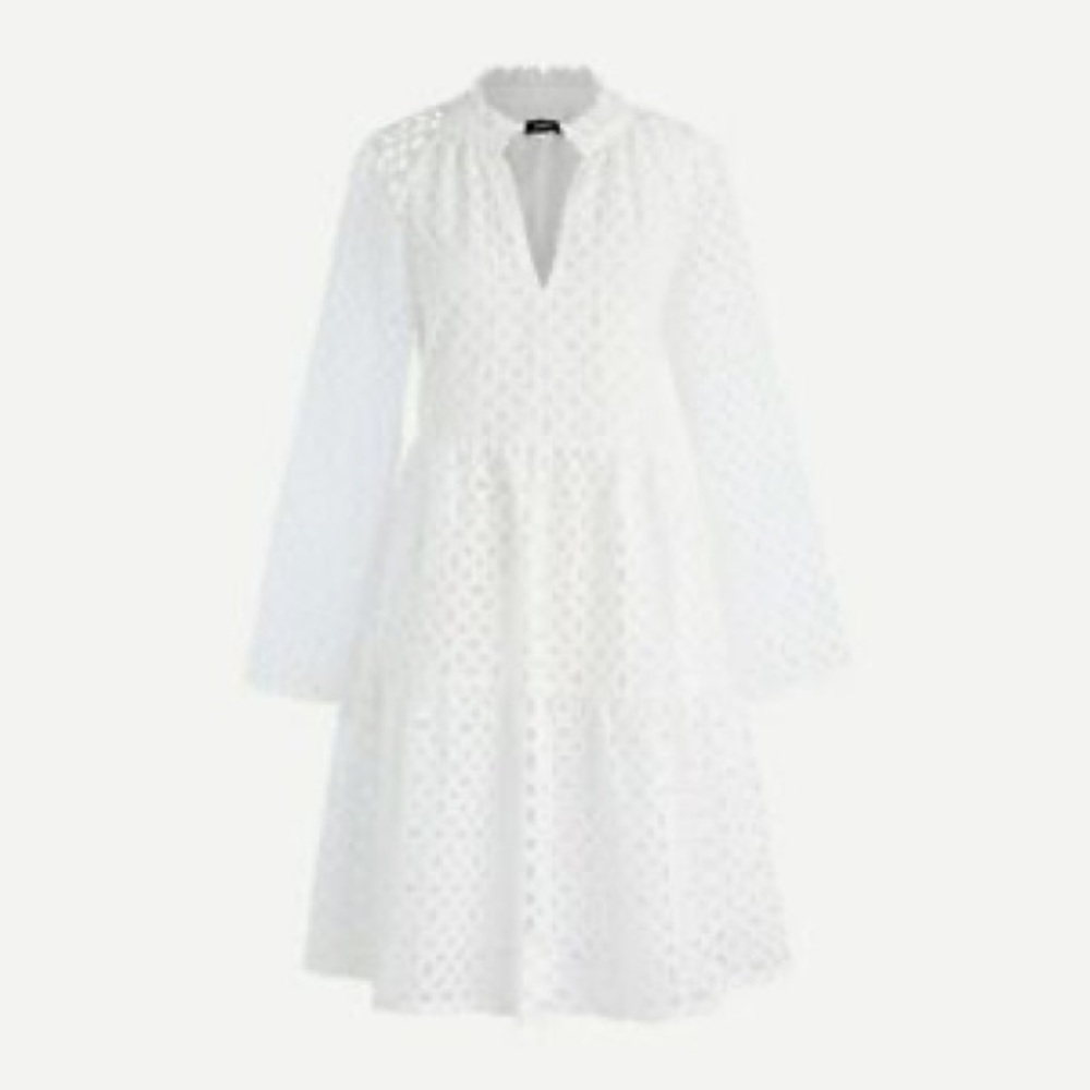 New with tags j crew popover white eyelet dress